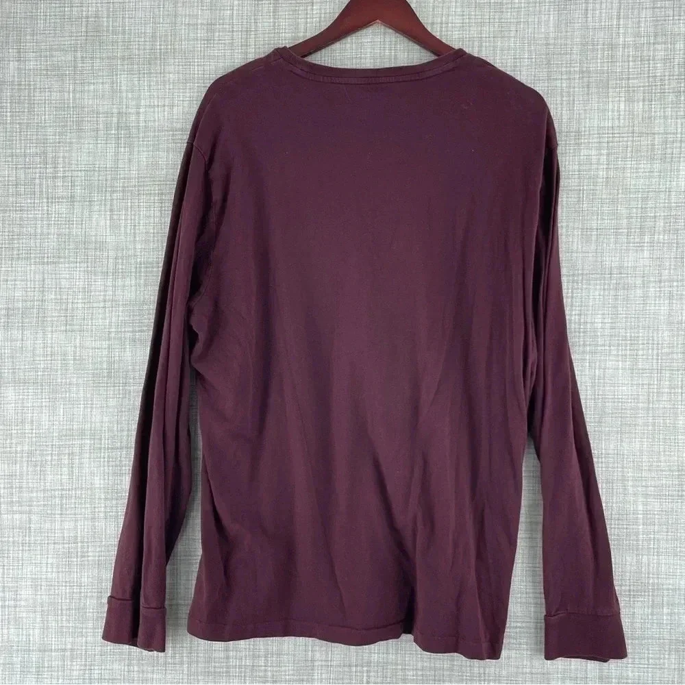 Polo Ralph Lauren shirt long sleeve slim fit Mens Size XL red 3370